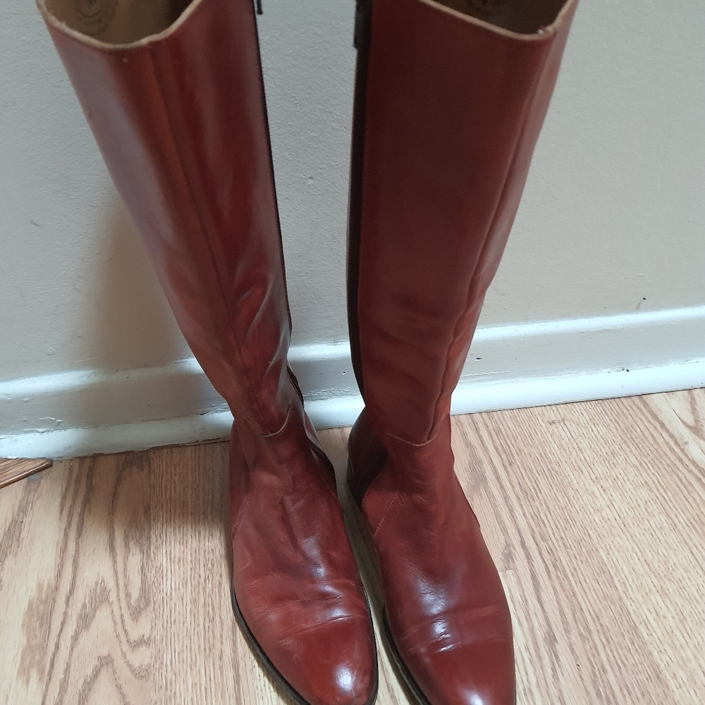 John Fluevog Tall Red Boots